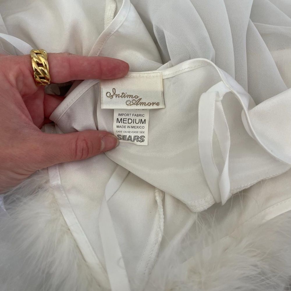 Vintage Marabou Slip - Picture 5 of 5